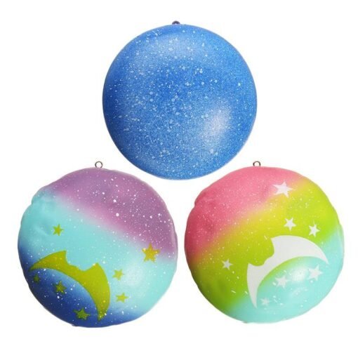 Squishy Starry Night Star Moon Bun Bread 9cm Gift Soft Slow Rising With Packaging Decor Toy - Toys Ace