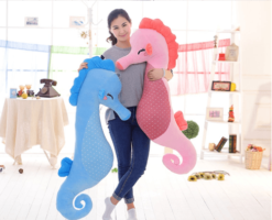 Dorimytrader creative seahorse plush pillow giant stuffed cartoon Sea horse doll toy - Toys Ace