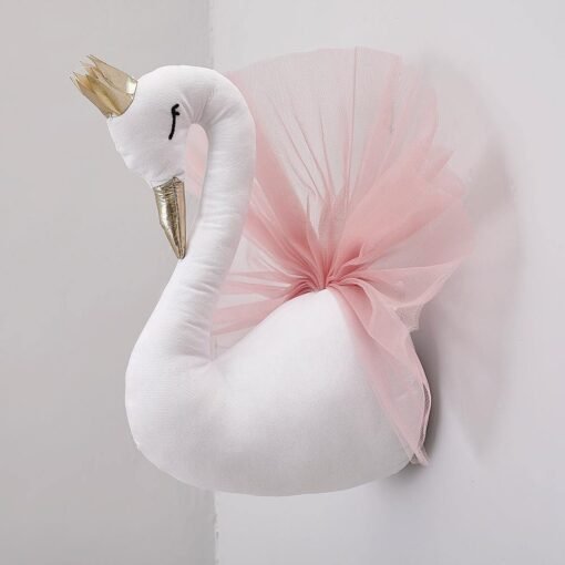 Crown swan animal head wall hanging - Toys Ace