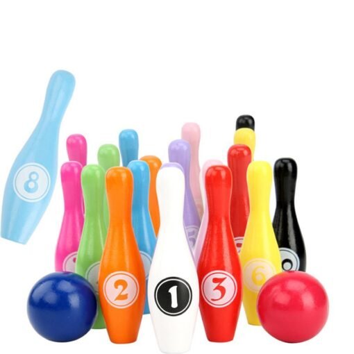 Cartoon digital bowling toy (Rainbow) - Toys Ace