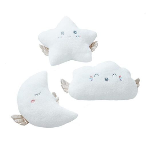 New Stuffed Angel Cloud Moon Star Plush Pillow Soft Cushion Cloud Stuffed Plush Toys for Children Baby Kids Pillow Girl - Toys Ace