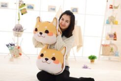 Shiba Inu Burger Print Doll Pillow - Toys Ace