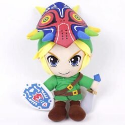 Medium Sea Green Legend of Zelda masked plush doll of mezula (25cm)
