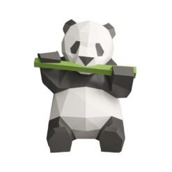 Panda model eating bamboo (Cardboard version) - Toys Ace