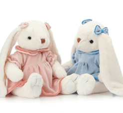 Cute rabbit figurine dress white rabbit doll - Toys Ace