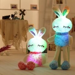 Colorful glowing music love rabbit doll pillow - Toys Ace