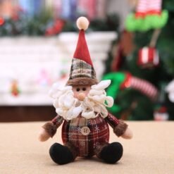 Christmas snowflake plaid cloth doll - Toys Ace