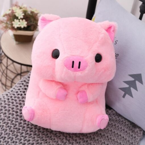 Pink sitting posture big head good luck pig doll - Toys Ace