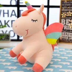 New Rainbow Unicorn Doll Ragdoll Cute Angel Doll Plush Toy - Toys Ace