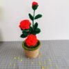 Handmade Sunflower Rose Flower Plush Plant Home Bedroom Decoration Christmas Valentine's Day Gift - Toys Ace