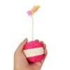 Pet cat molars claws colorful feather ball toy (Random 6.5cm) - Toys Ace