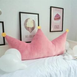 INS Pink Korean Style Crown Princess Bedside Cushion - Toys Ace