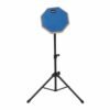 Steel Blue 8 Inch Rubber Wooden Dumb Drum Pad with Stand Bag for Percussion Instruments