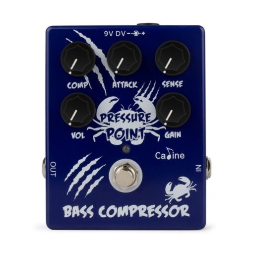 Midnight Blue Caline CP-45 Pressure Point Bass Compressor Guitar Effect Pedal Guitar Accessories Pedal Effect Guitar Pedal Guitar Parts