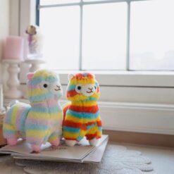 Rainbow Alpaca Doll Plush Toy - Toys Ace