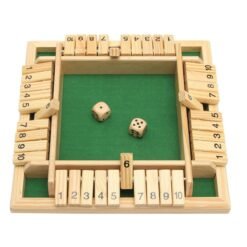 Wooden Traditional Four Sided 10 Number Pub Bar Board Dice Party Funny Game Toys - Toys Ace