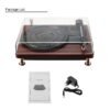 Black INSMA Turntable Record Player Audio bluetooth Speaker 3 Speeds Play 33/45/78RPM