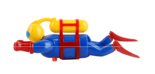 Royal Blue Children Dive Toys Wind-up Diver Doll (Photo color)