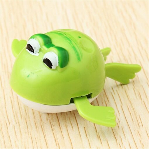 Yellow Green Cute Wind-Up Water Pool Bath Diver Plastic Toy Swimming Baby Kids Bath Toys