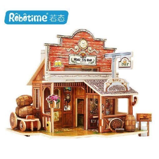 Robotime Doll House Miniature With Furniture Wooden Dollhouse Toy Decor Craft Gift - Toys Ace