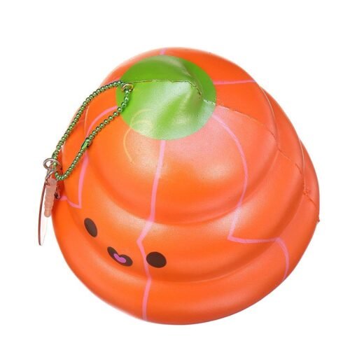 Puni Maru 14cm Squishy Pumpkin Poop Super Slow Rising Toy Tag Gift - Toys Ace