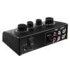 Professional Mini Karaoke Audio Mixer Dual Mic Inputs with Cable for Stage Home KTV 