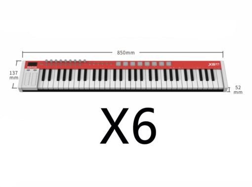 X Pro Mini 4/6 49/61 Keys 24-bit 128 Tones 8 Pads USB MIDI Keyboard Controller