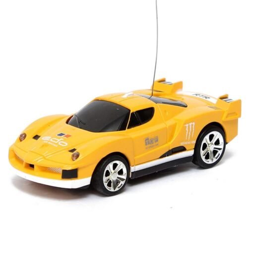 Goldenrod Mini Can Remote Radio Control Racing RC Car Vehicles Model LED Light