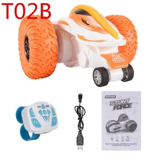 Tomato Mofun 2.4G 8CH RC Car Stunt Drift Deformation Rock Crawler Roll 360 Degree Flip Kids Robot Indoor Toys