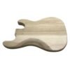 Tan DIY Unfinished Maple Wood Electric Guitar Bass Barrel Body for Guitar Replace Parts