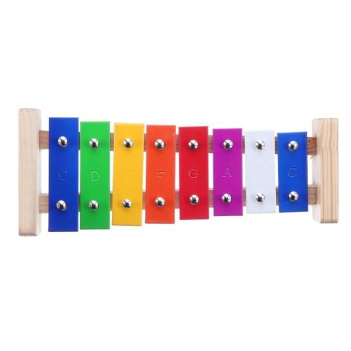 Firebrick 8 Notes Wooden Xylophone Education Musical Toy for Children