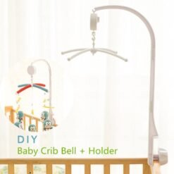Snow Baby Crib Mobile Bed Bell Toy Holder Arm Bracket + Clockwork Movement Music