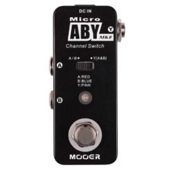 Black MOOER MAB2 ABY MK2 Guitar Effects Pedal with Channel Switch Pedal Function