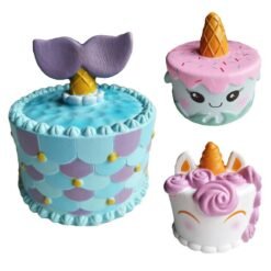 Cute Unicorn Cake Squishy 11*10CM Super Slow Rising Squeeze Cream Scented Original Package - Toys Ace