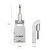 Light Gray CUVAVE WP-1 Wireless Audio Transmitter Receiver System with 280° Rotatable 1/4