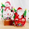 Red Christmas Party Home Decoration Santa Claus Snowman Table Ornaments Toys For Kids Children Gift