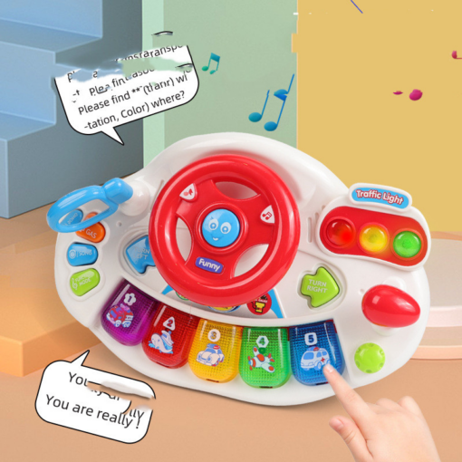 Multifunctional Simulation Simulation Steering Wheel Early Childhood Education Educational Toy - Toys Ace