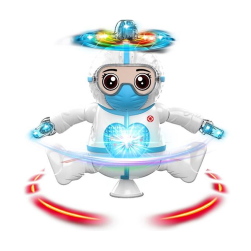 Anti-Epidemic Hero Robot with Acousto Optic Infrared Automatic Dancing Toy - Toys Ace