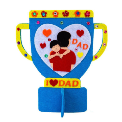 Children Handmade Diy Non Woven Father Day Trophy