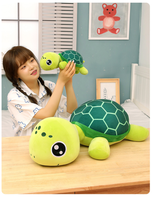 Factory Direct Supply Big-Eyed Turtle Plush Toy, Large Turtle Doll, Aquarium Gift, Foreign Trade Exclusive Supply