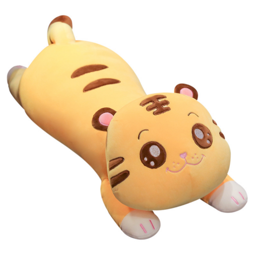 Tiger Pillow Cartoon Cute Lying Tiger Plush Toy Bed Decoration Doll