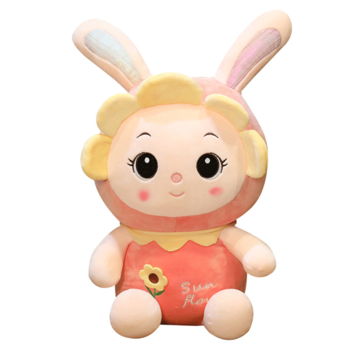 Cute Sunflower Rabbit Doll Plush Toy Cartoon Doll Rabbit Doll Girl Birthday Gift