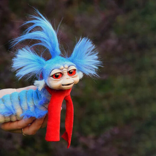 Doll Worm from Labyrinths Handmade Worm Stuffed Toy - Toys Ace