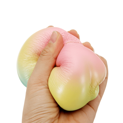 IKUURANI Rainbow Peach Squishy 10.5*9CM Licensed Slow Rising with Packaging Collection Gift Soft Toy - Toys Ace