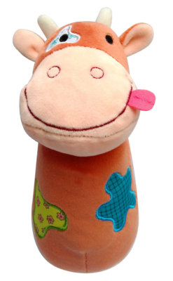 Cartoon Stuffed Animal Baby Soft Plush Hand Rattle Toys 2.0