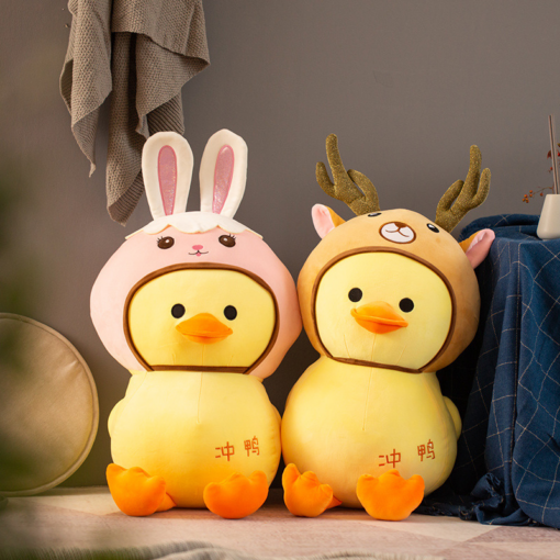 UNPUB - Duck in Animal Costume Soft Stuffed Plush Toy - Toys Ace