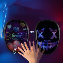 Amazon Hot-Selling APP Glowing Mask Full-Color Display Flashing Mask Halloween Party Glowing Mask - Toys Ace