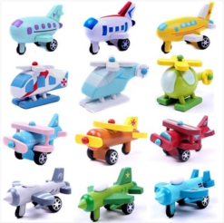 Original Wooden Minicar Wooden Mini Plane - Toys Ace