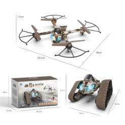Cross-Border New Product Drone, Tank and Plane Two-In-One Deformed 2.4G Four-Axis Aerial Camera - Toys Ace