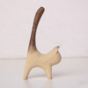 Long Tail Kitten Ornament Wooden Rough Blank DIY Painting Coloring Material Desktop Decoration - Toys Ace
